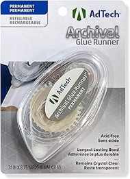 AdTech ARCHIVAL Runner Scrapbooking Supplies Permanent Glue Tape, Gold