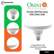 Omni Circular LED Flat Lamp 12W | 22W | 32W LFE27-12-32W-DL/WW – Ultra Bright Daylight Ceiling Light