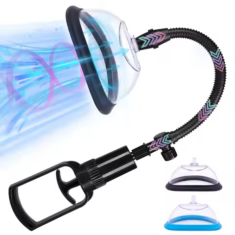 Silicone Manual Nipple Enhancement Pump Enlarge Massage Breast Suction Vacuum Cup Nipple Vagina Clit