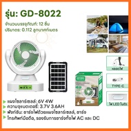 พัดลมพลังงานแสงอาทิตย์ Solar Cell ประหยัดไฟ ไม่ต้องเสียค่าไฟ พร้อมแบตเตอรี่ในตัว