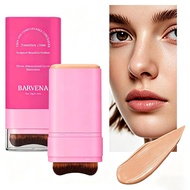 Two-in-One Concealer Foundation Stick with Brush Head, Medium to Full Coverage, Glossy Makeup Effect