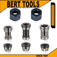 BERT🇲🇾｜Trimmer Collet Adapter Router Bit Collet Chuck Clamping Adapter for Engraving Trimming Machin