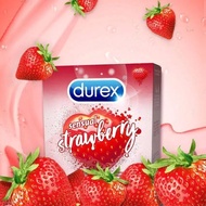 Bao cao su Durex Hương Dâu Sensual Strawberry (size 53mm 3 bao/hộp)