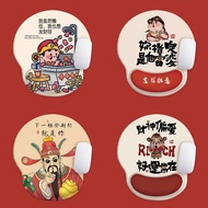 God of Wealth Prefers Designated Fortune Wrist Mouse Pad Red Festive Office Home Soft Cushion Boys G