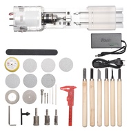 Mini Lathe Machine DIY Woodworking Wood Lathe Milling Machine Grinding Polishing Beads Drill Rotary 