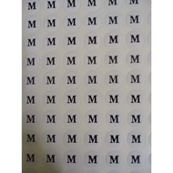 Clothes size stickers 70 SIZE DECAL stickers round size stickers Sticker size sticker label