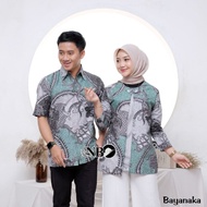 Couple Batik Bayanaka Blouse Batik Kombinasi Bolero