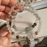 Green Phantom Lucky Wealth-Attracting Green Phantom Green Fluorite Bracelet Natural Treasure Bowl Cr