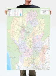 โปสเตอร์แผนที่ภาคเหนือ Map of Northern Thailand