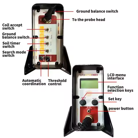 Cost-effective GFX7000 Underground Metal Detector Handheld Treasure Explorer Archaeological Gold Exp