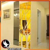 llpaper Dinding Kamar Tidur Dekorasi Ruang Tamu Stiker 3D Pohon Model