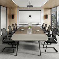 Fortem Fitness (1/4)SMITH โต๊ะประชุม รุ่น Monic-02 ขนาด 140x350x75 ซม. สีกากี สินค้าคุณภาพดี