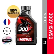 MOTUL 300V 10W40 / 10W50 / 15W60 / 15W50 / 5W40 / 5W30 1L RACING MINYAK HITAM ENJIN SINTETIK PENUH