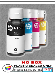 Genuine HP GT53 Black / GT52 Cyan Magenta Yellow Original Refill Ink Bottle For Printer HP GT5810 GT