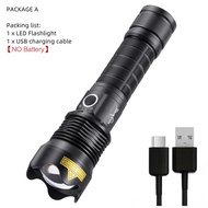 HaixnFire ไฟฉายชาร์จได้ H005 Xhp50ไฟฉาย USB ซูมได้5โหมดสำหรับตั้งแคมป์กลางแจ้ง