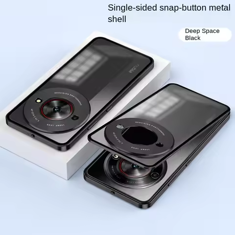 ZTE Nubia Focus 5G NX302J Case Metal Aluminum Bumper Hafe Clear Matte Hard Back Cover Matte Phone Ca