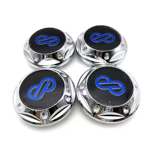 4pcs/Set ENKEI 68mm Car Wheel Center Caps Rim Hubcaps Flower High Cover 45mm ENKEI Emblem Badge Stic