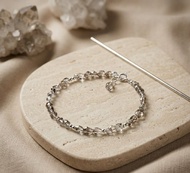 Ops Herkimer Diamond Silver - 純銀/閃靈鑽/個性/簡約/手鍊
