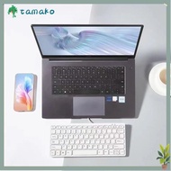 TAMAKO Computer Keyboard, USB Slim Wired Keyboard, Plug Play Lightweight 78 Keys Mute Keyboard Lapto