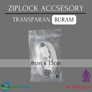 DELKOCHOICE PLASTIC ZIPLOCK CLIP TRANSPARENT ACCESSORIES 8x13