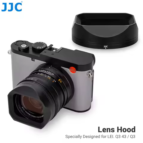 JJC Metal Square Lens Hood for Leica Q3 43 Q3 43 Q2 Camera Accessories Compatible with Filters Origi