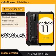 Ulefone Armor X5 Pro Rugged Waterproof Smartphone 4GB+64GB Android 11 Cell Phone NFC 4G LTE Mobile P