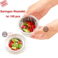 Bb7 - Sink Strainer Net for Waste and Food Waste, Contents 100 Pcs, Anti-Clog Sink Strainers ||