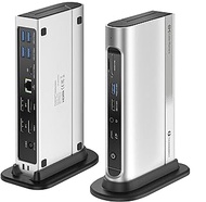 Cable Matters 16-in-1 Thunderbolt 4 Docking Station (USB4 Docking Station) with Quad Video (2X HDMI,