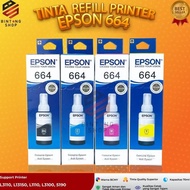 1set Tinta Epson 664 For Ink Printer L120 L210 L310 L360(Botol Baru)