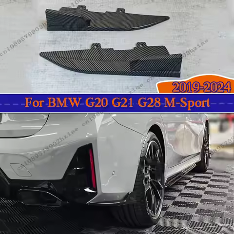 MP Rear Bumper Lip Black For BMW G20 G21 320d 330d 330e M340i M-Sport 2019-2024 Automotive Exterior 
