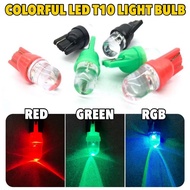 Colorful LED T10 Light Bulb Car Motorcycle Headlight Reverse Signal Lampu Axia Myvi Bezza Saga Kancil Wira Alza Exora