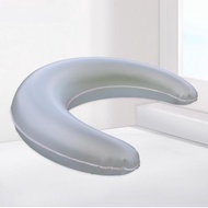 新品新品充氣枕頭PVC創意空氣抱枕戶外便攜吹氣月牙半圓空氣枕頭