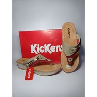 Kickers wedge flip flops with 3cm heels Wedges Shoes Women Sandal Wedges Perempuan Wedges Heels