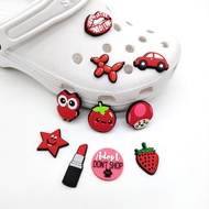 Cute VSCO Red Style Jibits design Lipstick Jibits design Car Shoe Charms Star jibits for Kids Girls 
