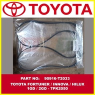 ▤ § ♚ Alternator Drive Belt 90916-T2033 for TOYOTA Innova / Fortuner / Hilux 2016-2019 (1GD/2GD)