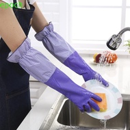 EPOCH Rubber gloves Velvet Tools Cleaning Washing Wash Dishes Warm Long Sleeve