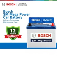 BOSCH NS70L / 90D26L Mega Power Maintenance Free Car Battery for Camry, Accord, Triton, Storm, Santa
