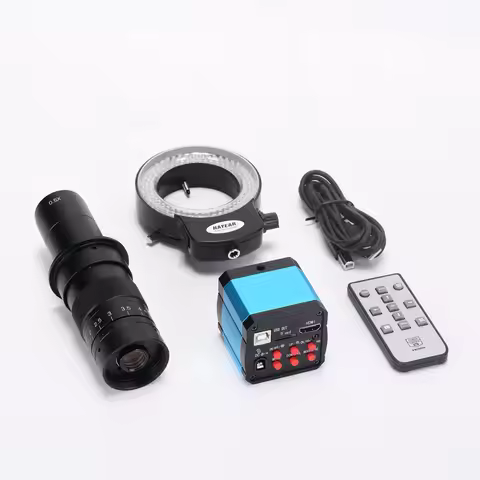HAYEAR 14MP HDMI Digital Machine Vision Industrial Microscope Camera CCD 180X C-Mount Zoom Lens 144L