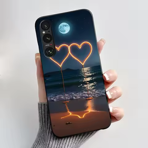 Case For Sony Xperia 1 V 2023 Candy Colored Shockproof Cover For Sony Xperia 1 VI (PDX245) Simple Fl
