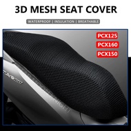 Motorcycle Anti-Slip 3D Mesh Fabric Seat Cover Breathable Waterproof Cushion For Honda PCX125 PCX150 PCX160 PCX 125 Accessories