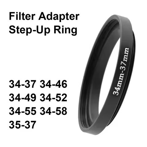Camera Lens Filter Adapter Ring Step Up Ring lens-filter 34-37 34-46 34-49 34-52 34-55 34-58 35-37 f