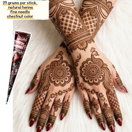 27g Bridal Arm Painted Henna Cream Pure Plant Hand-Painted Tattoo Cream Brown Maroon Henna Cone Long