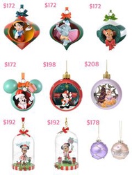 香港迪士尼代購米奇米妮Mickey Minnie/獅子王辛巴Lion king/小木偶Pinocchio小飛象Dumbo/長髮公主聖誕吊飾掛飾Ornament
