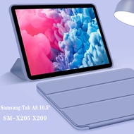For Samsung Galaxy Tab A9 8.7 X110  X115 A8 10.5" (2021) SM-X200 SM-X205 casing Magnetic Stand Cover Tablet Slim Smart Case Soft Back Cover