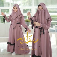 Gamis Kids Syari gamis anak set khimar besar dan set cadar premium By Nabila Collection ( SIZE L & X