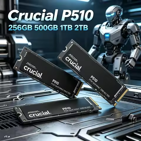 Top Selling PCIe5.0 NVMe SSD Crucial P510 M.2 2280 1TB 11000MB/s Read 9500MB/s Write High-End Upgrad