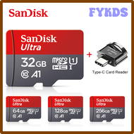 การ์ดแซนดิสไมโครเอสดี FYKDS การ์ดความจำ128GB Tarjeta A1อัลตร้าไมโคร TF การ์ด32GB 64GB 256GB สำหรับแท็บเล็ตโทรได้ DFHDS