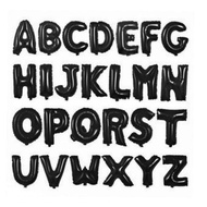 Black Letter and Number Balloons 40 CM Birthday Decoration Balloon Birthday Balloon Number Balloon