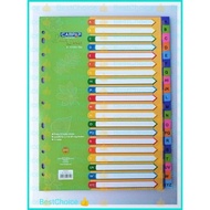 Campap CM9715 A-Z Index Tabs PP index divider