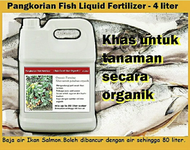 Baja organik cecair Ikan (4 liter)/Liquid Fish fertiliser/organic[Pangkorian] from Salmon Fish